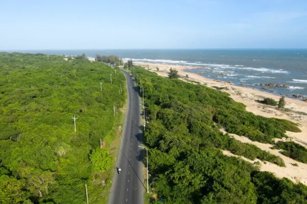 Cung đường ven biển Hồ Tràm Thành Phố Hồ Chí MInh tuyệt đẹp gần Sala Ho Tram Homestay & Villa